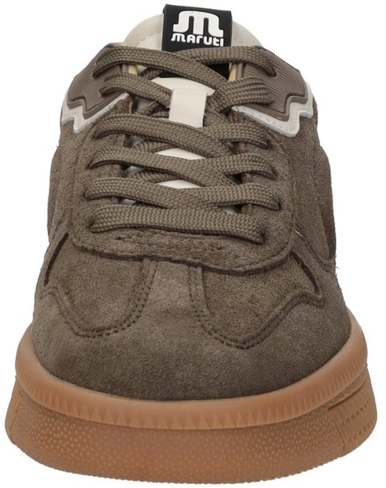 Maruti Yale D01 Almond Pixel Offwhite Sneakers Bruin Suede Dames