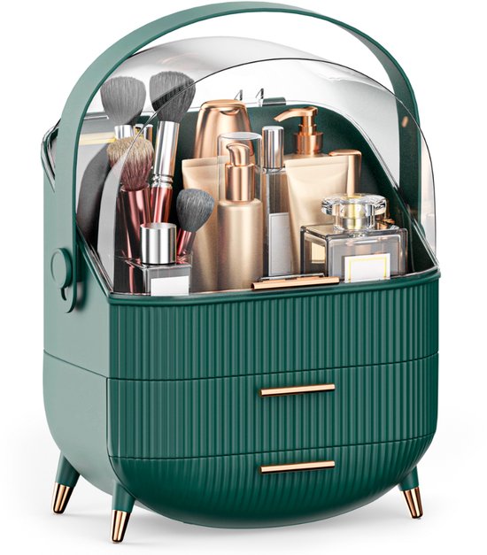 Organess - Make up organizer - Opbergdoos - Skincare organizer - Make up koffer - Groen