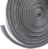 Tochtstrip - 5m*9mm*15mm L*B*H - Grijs - Tochtrol voor Deur en Raam - Tochtband Zelfklevend - Geluids- en Winddicht - Tochtborstel - Geschikt Voor Afdichten van Schuifdeuren en Terrasdeuren