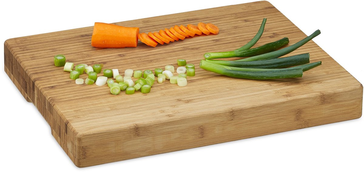 4x snijplank bamboe - dik - hout - zeer sterk - hakken en snijden - keukenplank