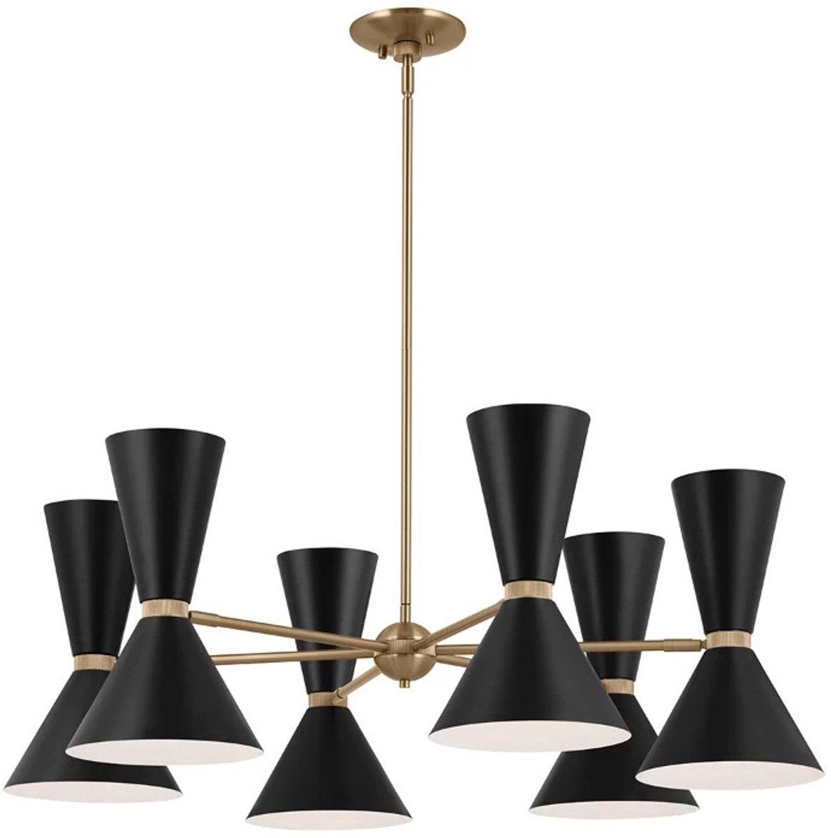 Kichler LED Kroonluchter | 12X E27 Max 40W | Champagne Bronze, Black