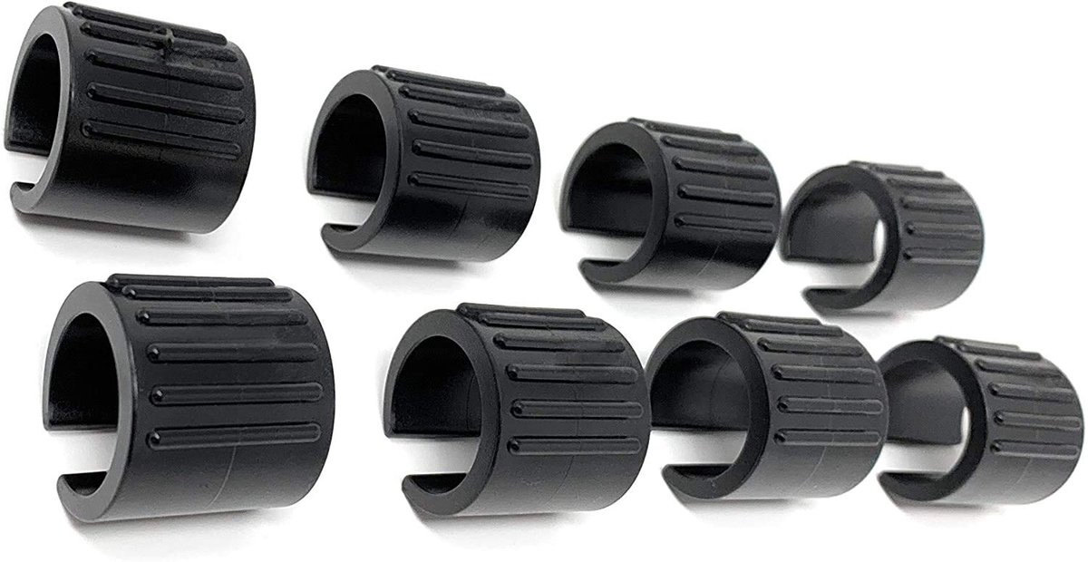 Silencer Meubelglijders - Set van 8 - Vloerbeschermers Ã˜ 16-18 mm - Zonder Pinnen