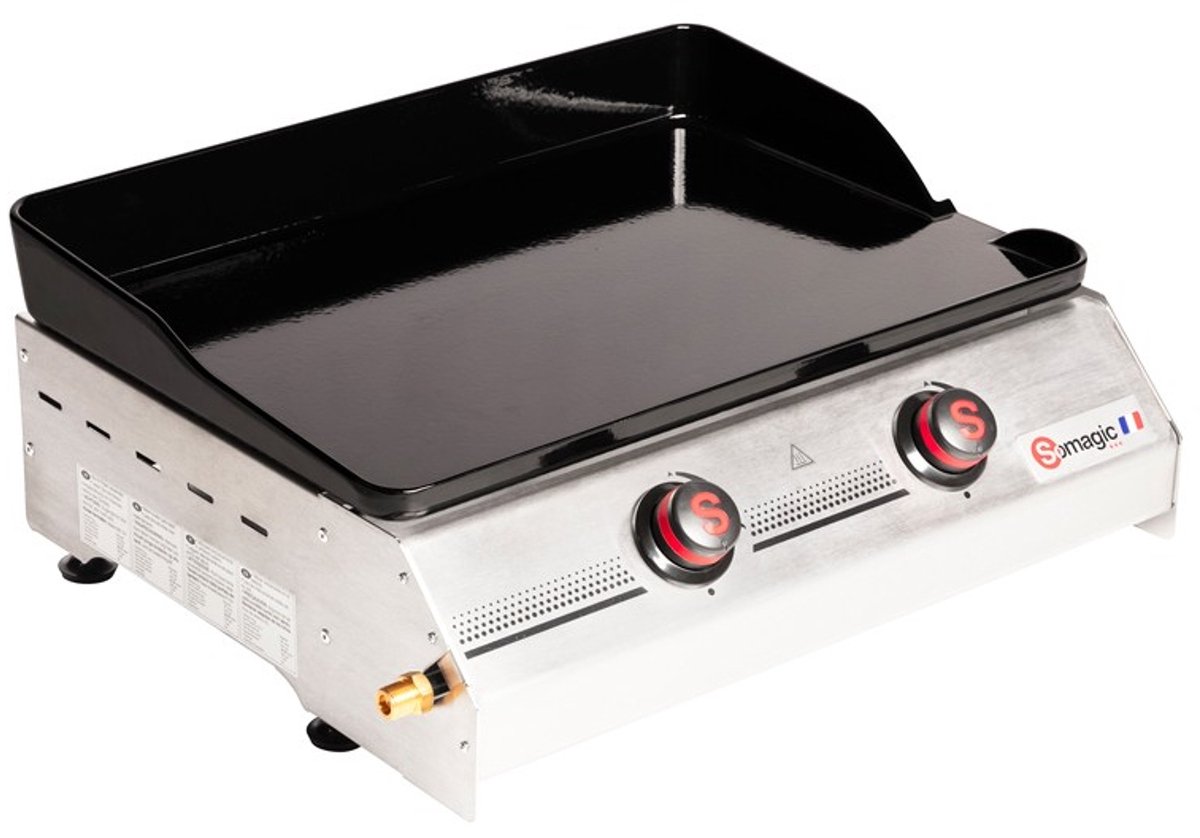Gas bakplaat SO PREMIUM 2 branders 7kW