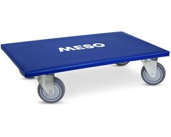 MESO Meubelroller - Rechthoekig - Ongeremd - TPR Rubber wiel - 600x350mm - Max 270kg - Meubelhondje / Transportdolly / Verhuis trolley / Transport trolley / Transportroller
