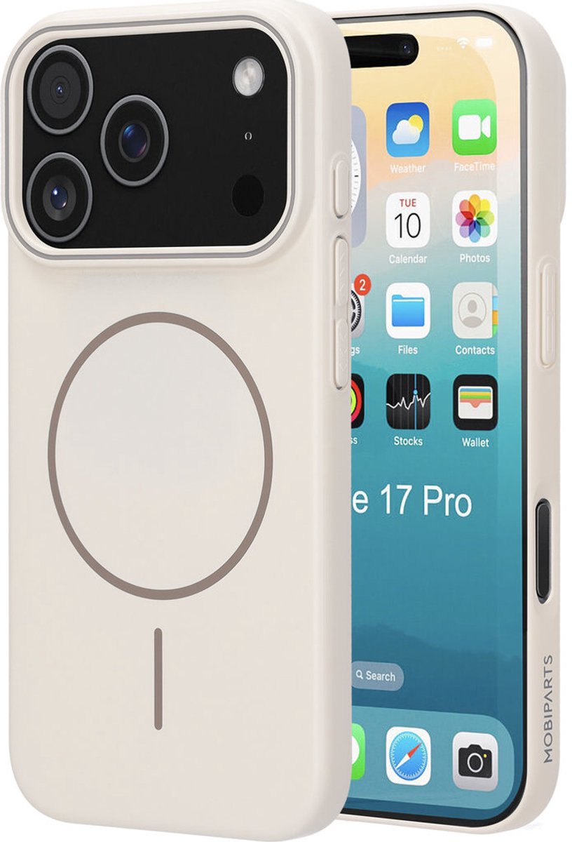 Mobiparts Slim Line Case geschikt voor Apple iPhone 17 Pro - MagSafe Off - Wit