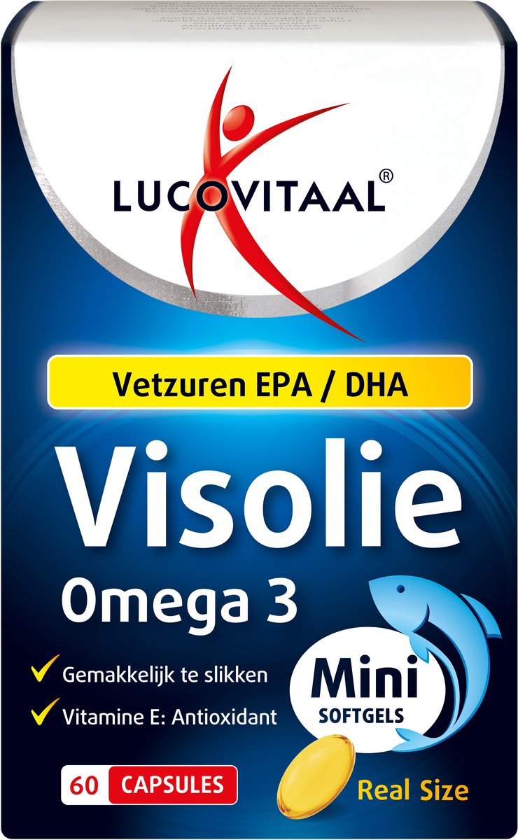 2+2 gratis: Lucovitaal Visolie Omega 3 mini softgels 60 softgels