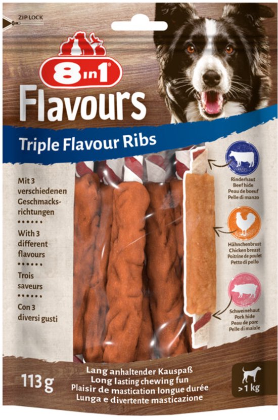 8in1 Triple Flavour Ribs - 10 x 6 stuks - Voordeelverpakking