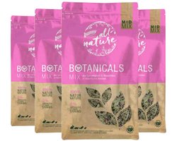 4x Bunny Nature Botanicals Konijnensnack Weegbree - Rozenbloesem 120 gr