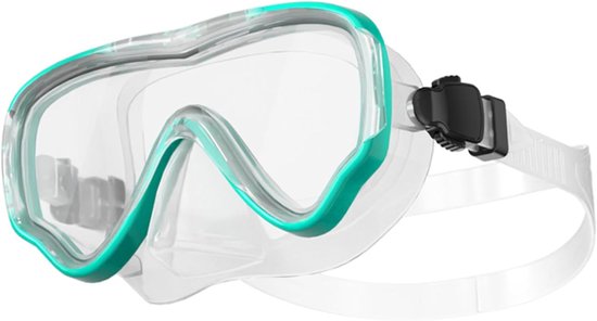 Zwembrillen met neuskap, zacht - siliconen, fijne afdichting, gehard glazen lenzen, duikmasker, verstelbaar en afneembaar zwemmasker, zwembril, duikmasker voor kinderen en volwassenen.