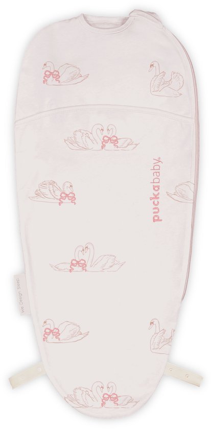 Puckababy Piep Inbakerslaapzakje baby (0-3m) - Swans - Katoen TOG 0.5
