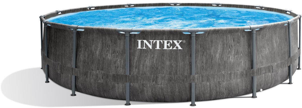 Intex Greywood Prism Frame zwembadset met filterpomp - Ø 457 x 122 cm