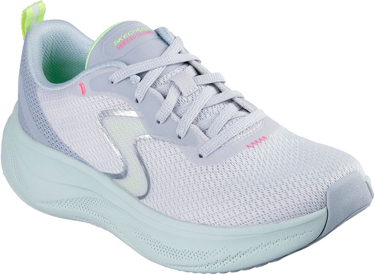 Skechers Skech Cloude Light Gray Mesh / Synthetic / Green Trim