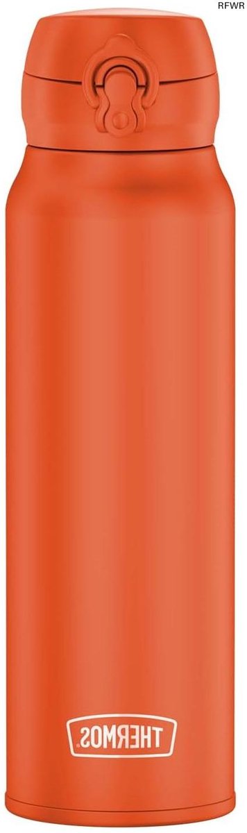 RFWR® Lichte Thermosfles 0,75 L - Glanzend Oranje - Ideaal voor Warm en Koud Dranken