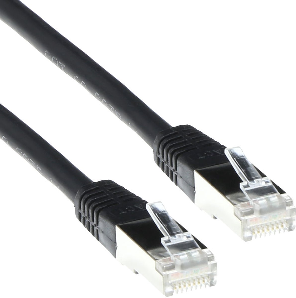 Image of ACT Zwarte 7 meter LSZH SFTP CAT6 patchkabel met RJ45 connectoren FB9907