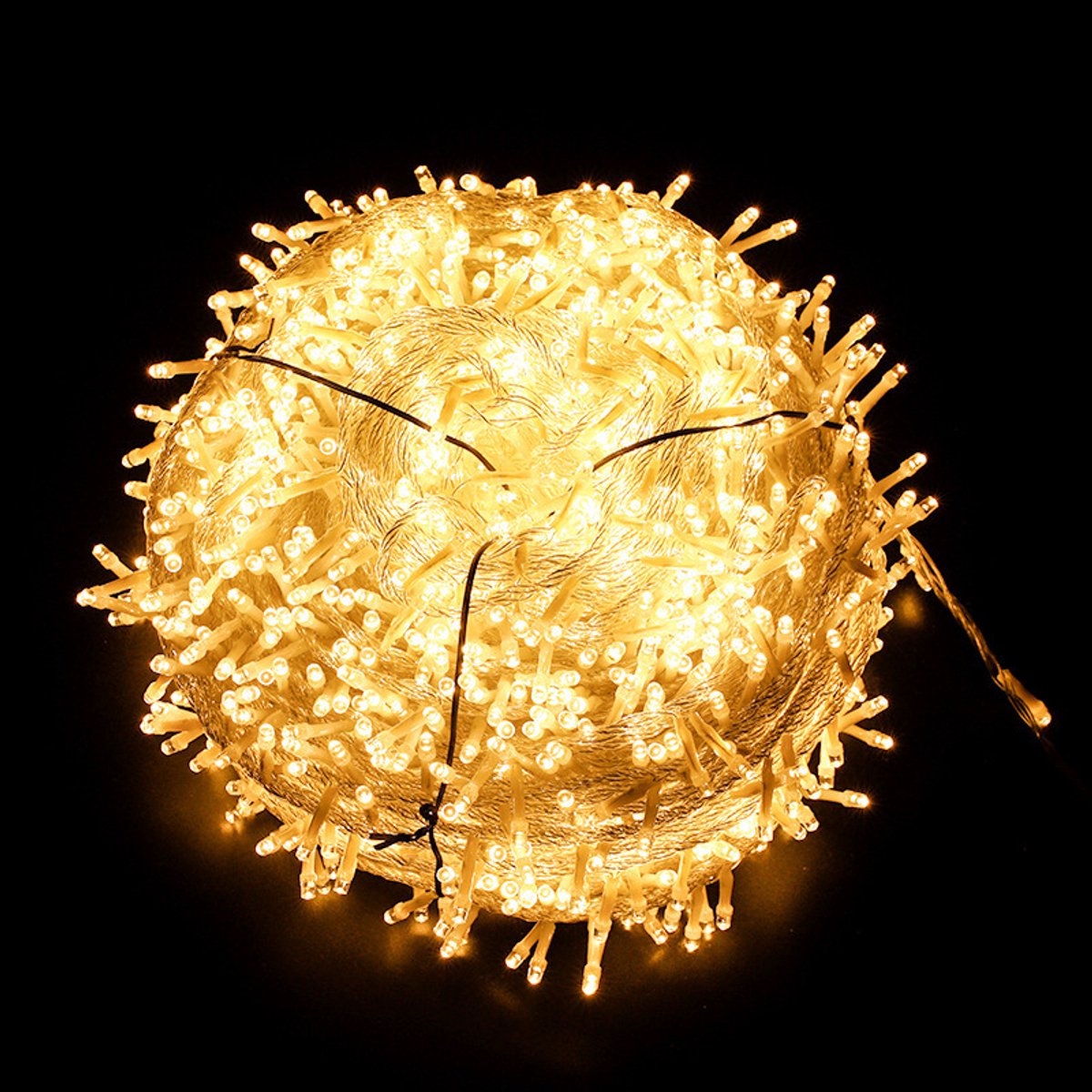 Daity 1-pack - Lichtsnoer - 10 meter LED-draad - waterdichte lichtsnoer - kerstversiering - binnen- en buitendecoraties voor slaapkamers en tuinfeesten - stekkerklaar (Warmer)