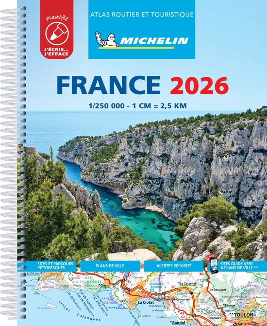 France 2026 - Tourist & Motoring Atlas Laminated Spiral - cover