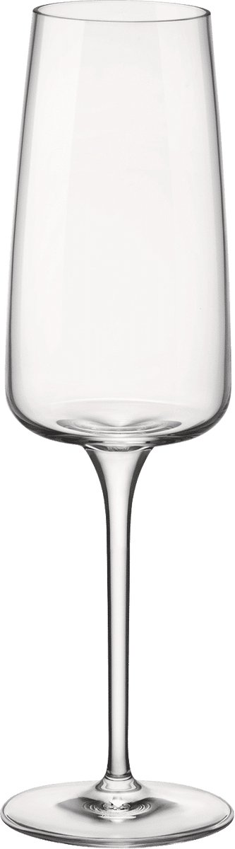 ​Bormioli Rocco Champagneglazen Nexo - 240 ml - Set van 6 Flûtes / Mousserende Wijnglazen - Kristalhelder Glaswerk - Duurzaam & Vaatwasserbestendig voor Champagne, Prosecco en Cava​
