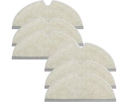 6 Stuks Wisdoeken Dweilpads gescht voor Roborock Q5 Pro,Q5 Pro+,Q8 Max, Q8 Max+,S5,S5 Max,S6,S6 Pure,S6 MaxV,Q7,Q7 Max Robotstofzuiger,Microvezel,Zacht, Wasbaar en Herbruikbaar, Vervangende Wismop