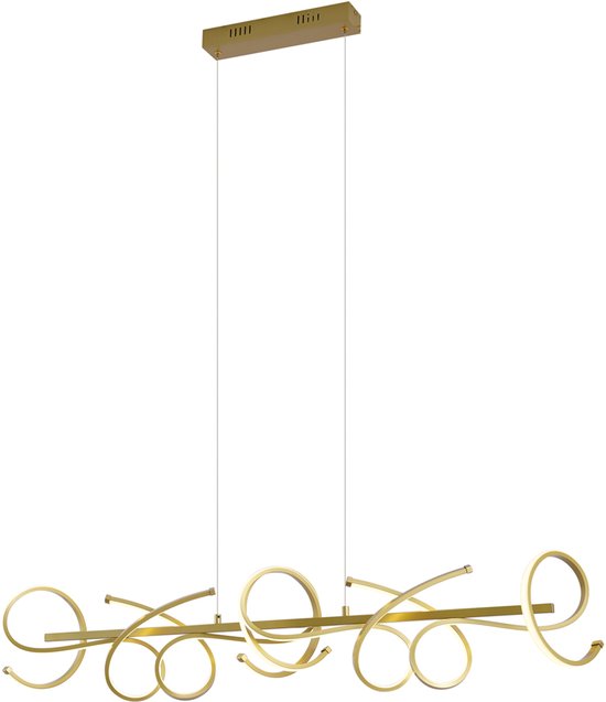 Moderne LED Hanglamp Arc Design eettafel hanglamp dimbaar met afstandsbediening LED hanglamp verstelbare hoogte kroonluchter voor eetkamer keuken kantoor ( Zwart, L100cm Moderne LED Hanglamp Arc Design eettafel hanglamp dimbaar met afstandsbediening LED hanglamp verstelbare hoogte kroonluchter voor eetkamer keuken kantoor ( Zwart, L100cm