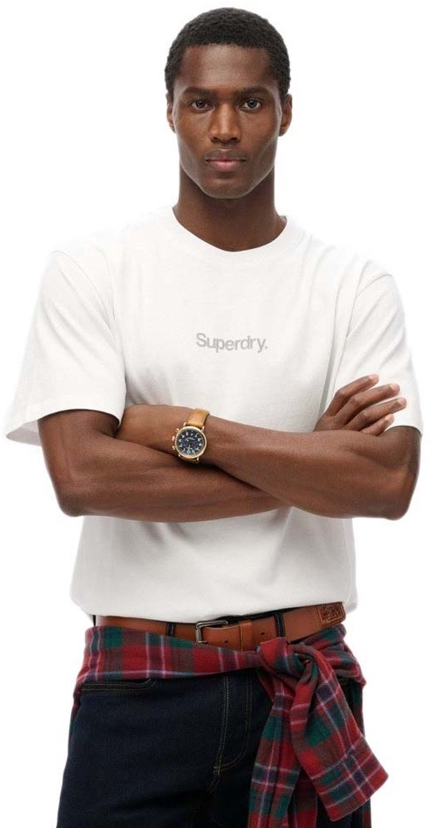 Superdry Core Logo City T-shirt Heren T-shirts Optic