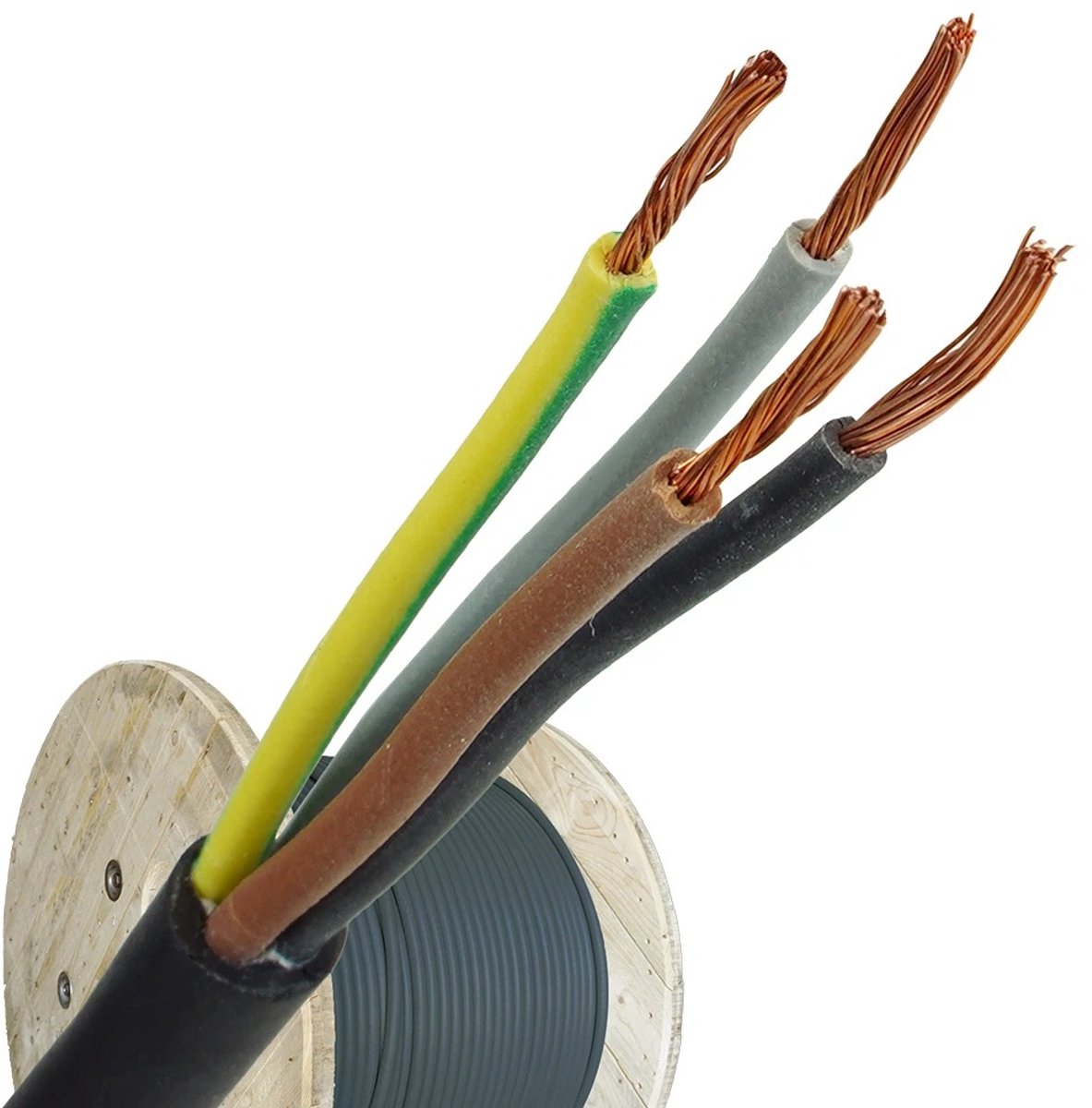 Neopreen kabel H07RN-F 4x10mm² per haspel 500 meter