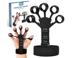 Boncy® Premium Handtrainer Set - 3 Weerstand Opties - Grip trainer Onderarm , Hand & Pols - Handknijper Fitness Gripper - Handtrainers Vingertrainer Gripster voor Forearm