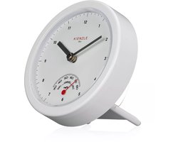 Kienzle Badkamerklok - 14cm - Wit - Zuignappen of op standaa