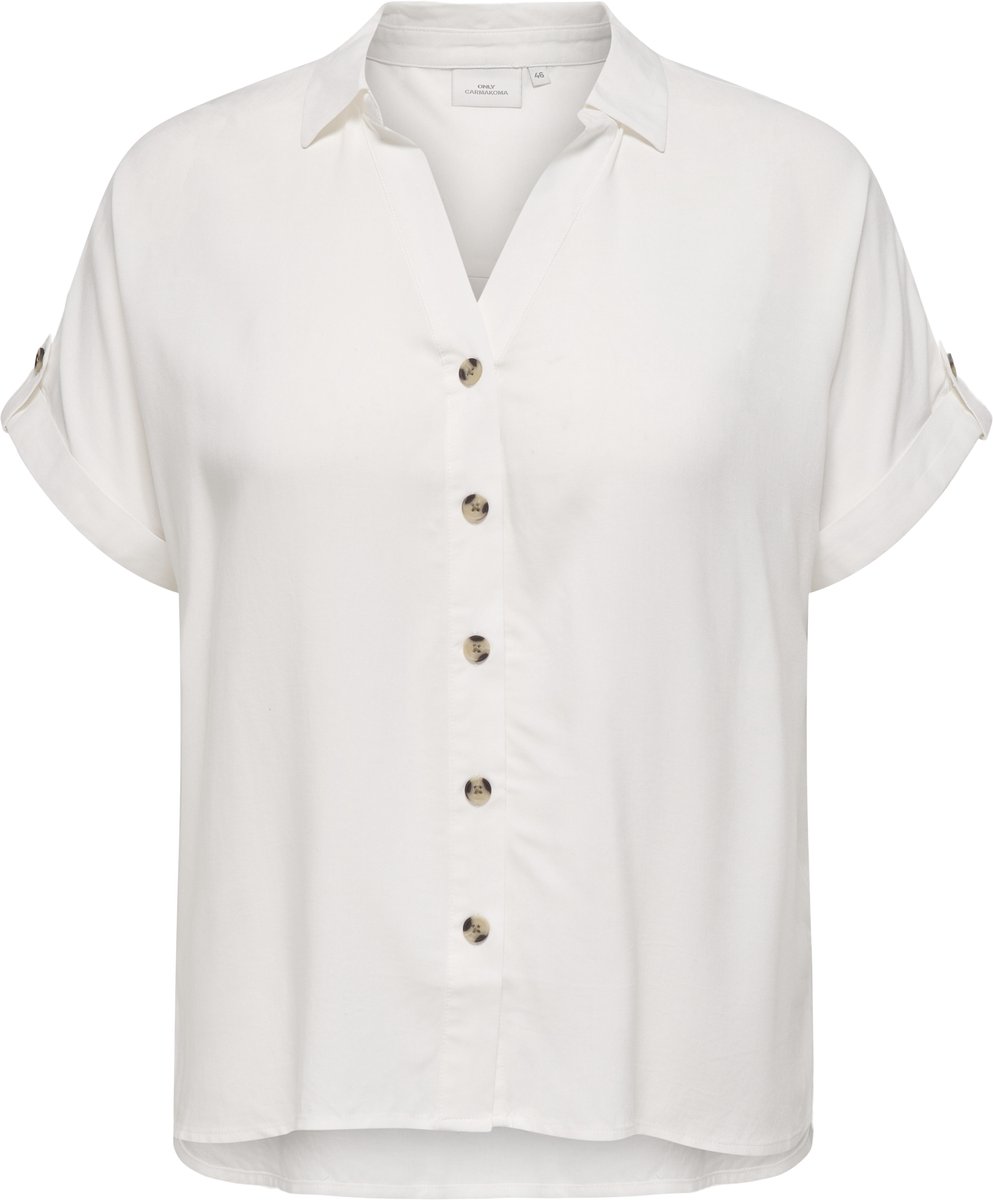 ONLY CARMAKOMA - CARYASMIN SHIRT S/S WVN NOOS Dames Blouse