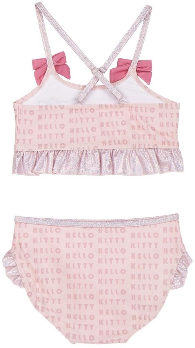 Hello Kitty meisjes bikini met glitter, 2-delig, 4 jaar, maat 104
