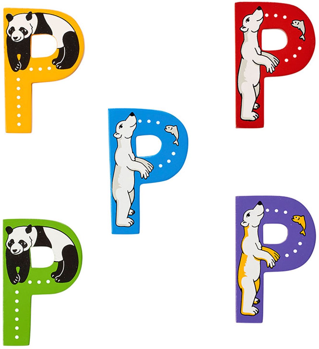 Hoofdletter P (assorti geleverd)