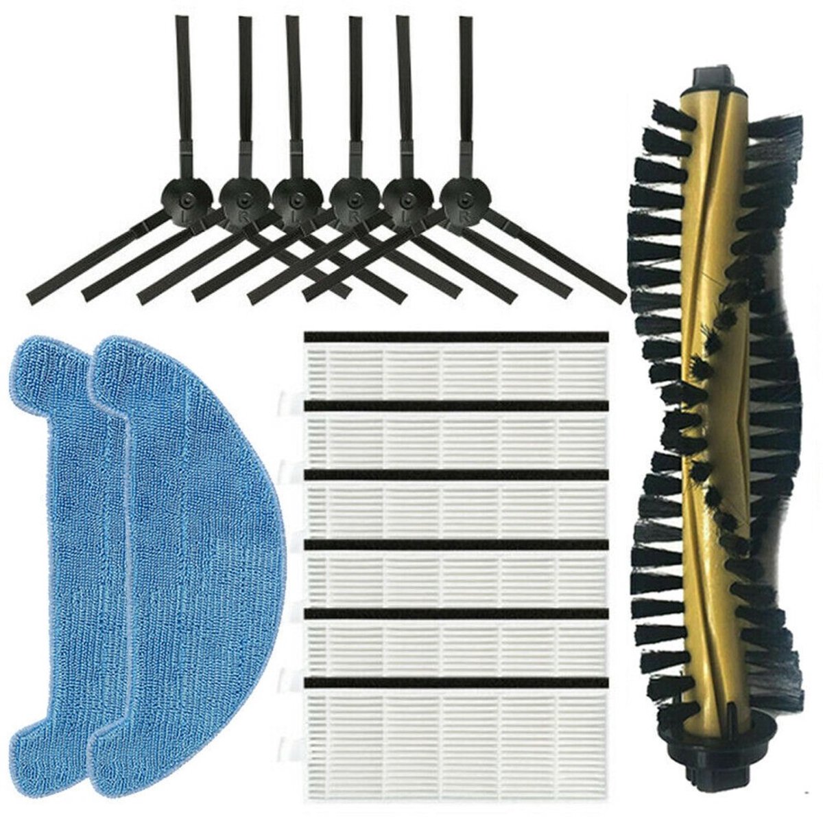 Geschikt voor ILIFE A4 A4S Robotstofzuiger Accessoires Hoofdzijborstel HEPA-filter