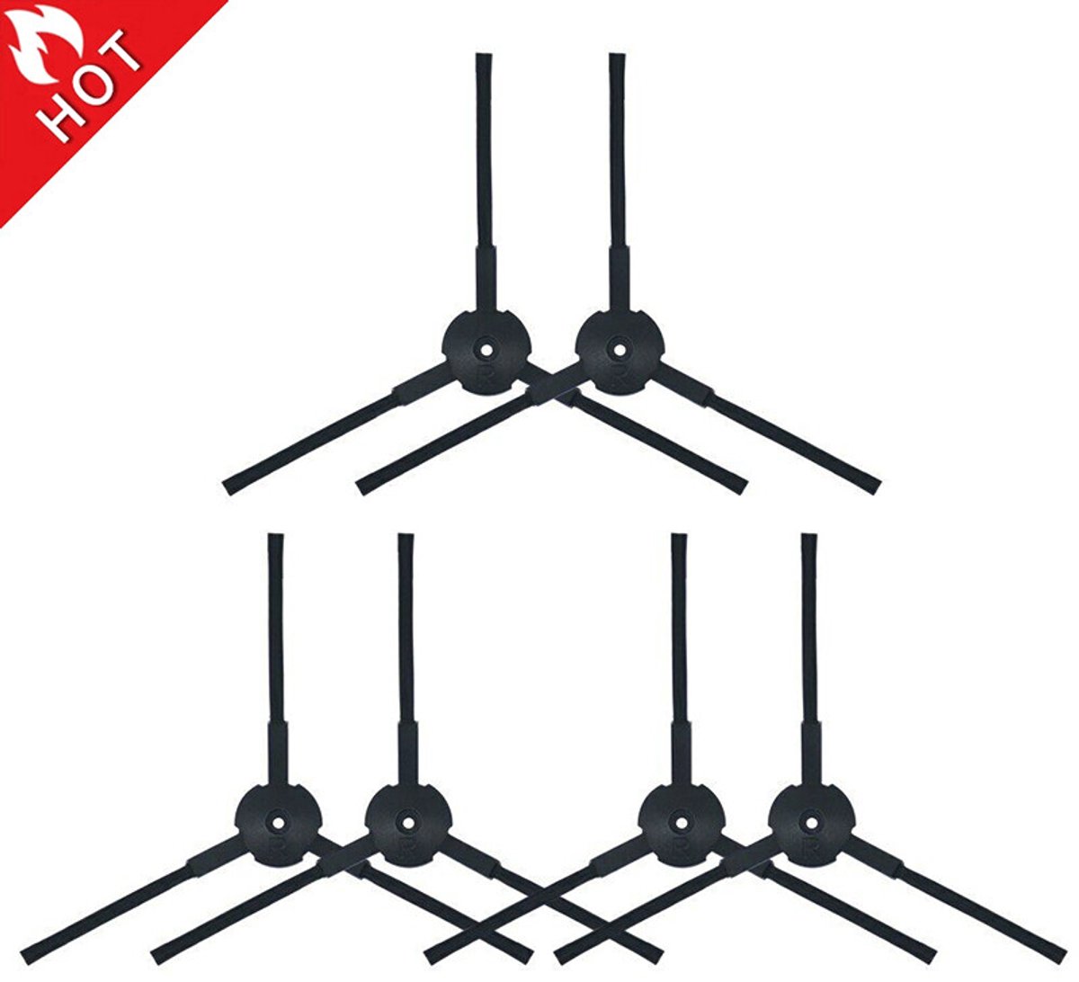 Geschikt voor Zijborstel Geschikt voor Ilife A4 A6 A4S V3S V3L V3S Pro V5 V50 V5S V5S Pro Reinigingsborstel