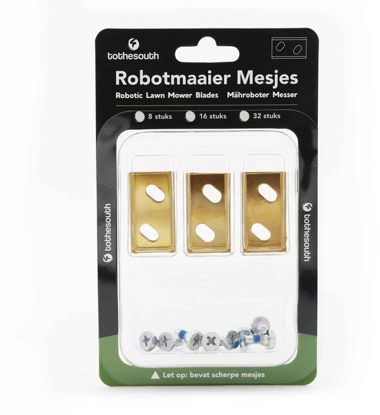 To the South® Robotmaaier Mesjes titanium geschikt voor Robomow RKS800 - 8 stuks van To the South — afbeelding 3