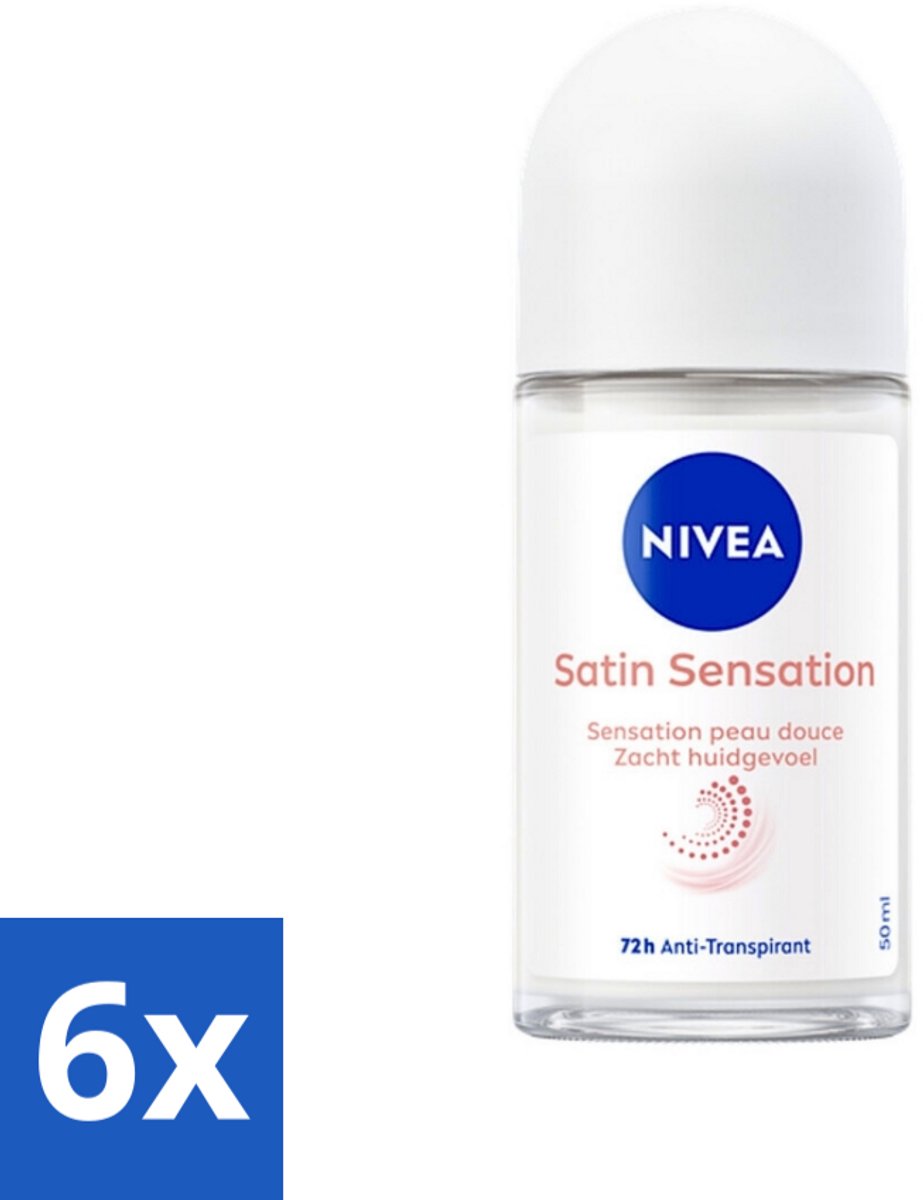 6 x Nivea - Deodorant - Roller - Soft Touch - Anti-Transpirant 50 ml - NIVEA Soft Touch Deodorant Roller - Anti-transpirant - 48 Uur Bescherming - Hydraterende Deodorant - Okselhuid Verzorging