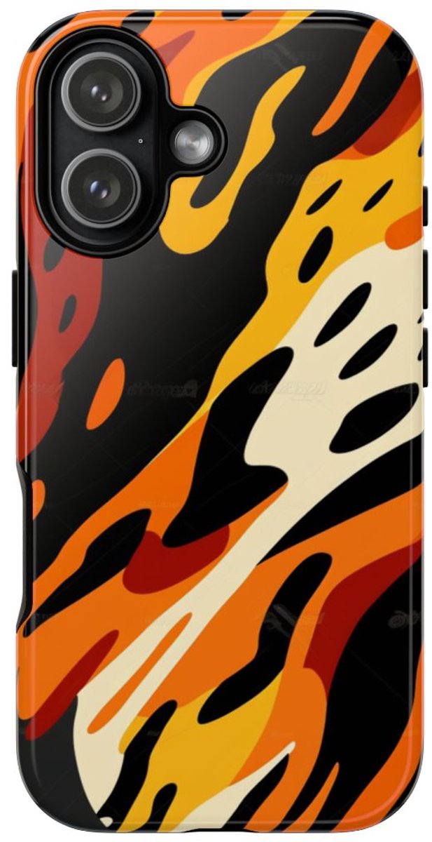 Abstract Dierenprint Patroon – Telefoonhoesje Geschikt voor iPhone 17