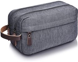 Toilettas Maschio – Heren Toilettas – Toilettas Dames – Toilettassen – Waterdicht – Grijs – Cadeau voor Hem – Travel Organizer