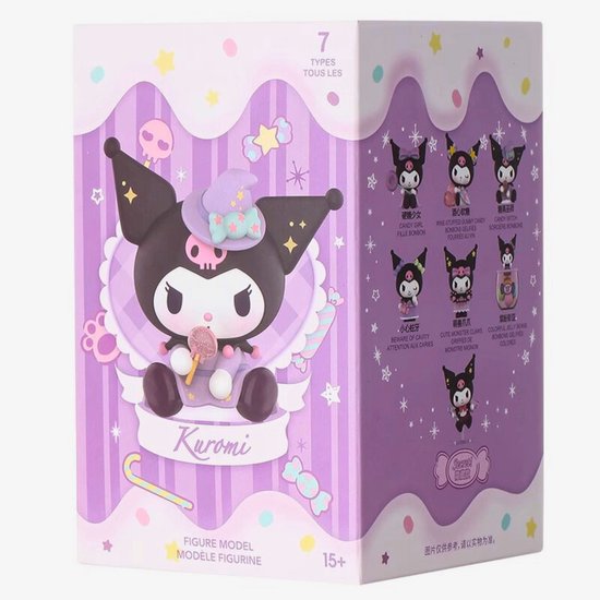 Sanrio Kuromi Blind Box – Trick or Treat / Candy Serie – Verrassingsdoosje met willekeurige figurine – Verzamelobject, Decoratie & Cadeau