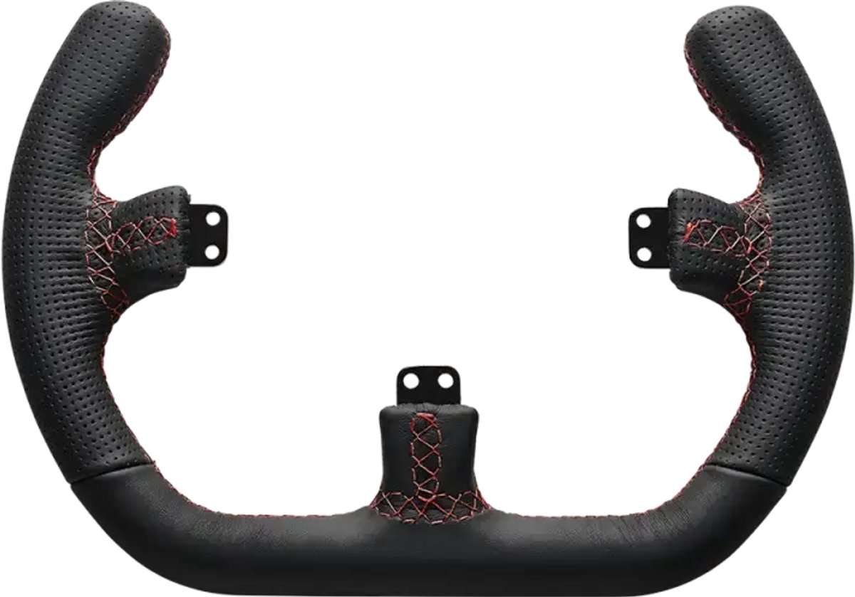 Asetek GT Rim Open D Leather - Racesim Accessoires - Zwart