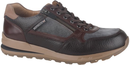 Mephisto BRADLEY OR.1351/VE.3608/R.6158/N.25537 DARK BROWN heren sneakers maat 47 (12) grijs
