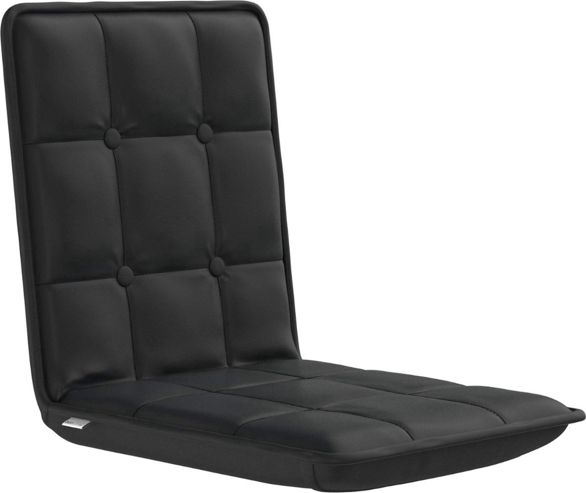 Thuys – Vloerstoel – Meditatiestoel – Yoga Stoel – Meditatiestoel Met Rugleuning – 47 x 53 x 110cm – Zwart