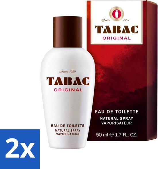 2 x Tabac Original - Eau de Toilette - Natural Spray - 50 ml - Tabac Original - Eau De Toilette - Parfum - Mannelijk Parfum - Geur