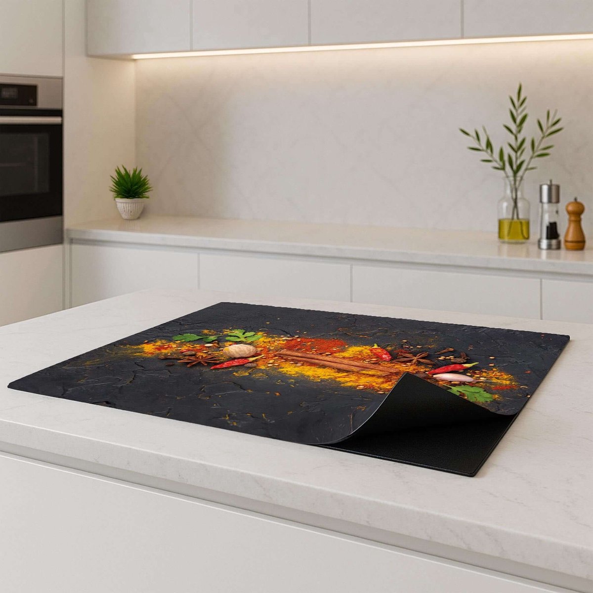KitchenYeah © Protege Plaque Induction 60x52 cm Decoration Cuisine Tapis de Prot