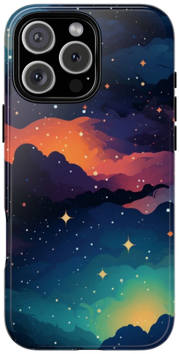 Kleurrijke Sterrennevel Wolken – Telefoonhoesje Geschikt voor iPhone 16 Pro Max