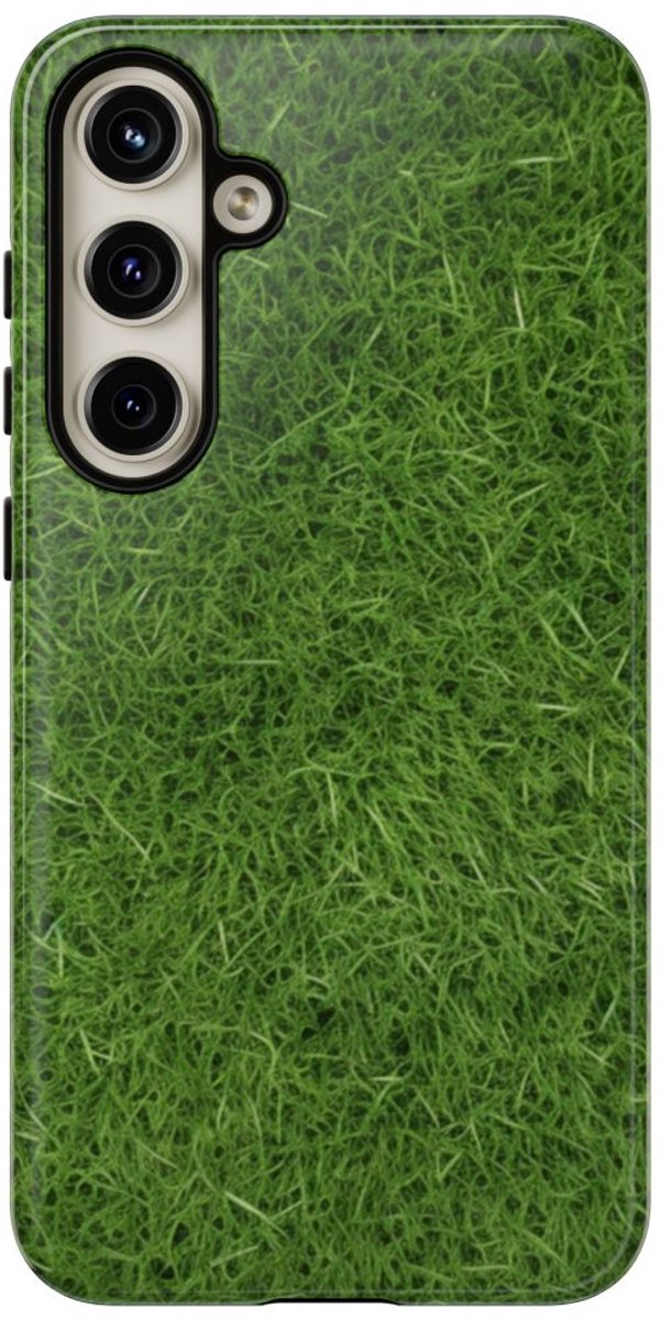 Frisgroene Grastextuur – Telefoonhoesje Geschikt voor Samsung Galaxy S24 Plus