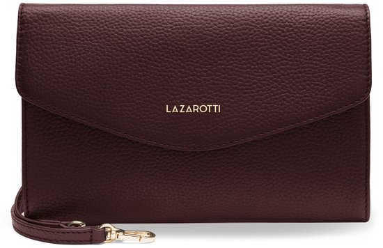 Sac à Cuir Lazarotti Bologna Leather Couple 23 cm - Femme - bordeaux