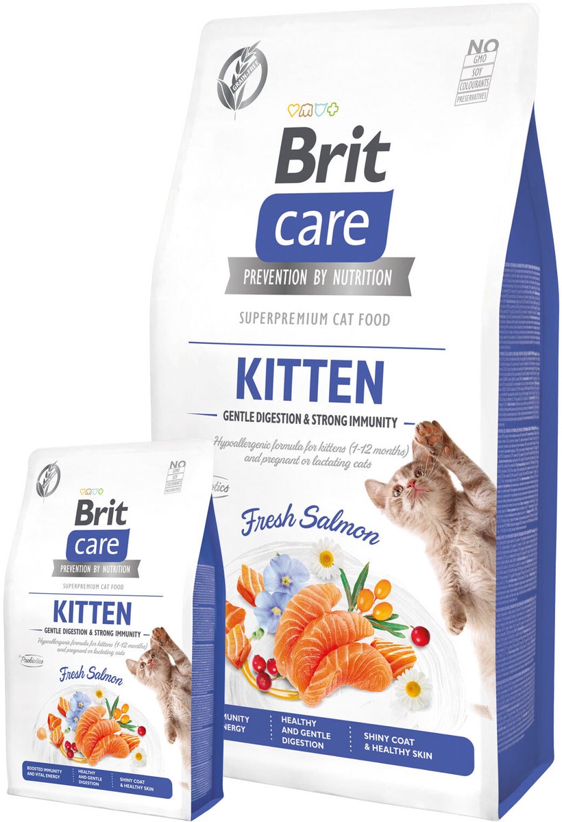 Brit Brit Care - Grain Free Kitten - Gentle Digestion & Strong Immunity - 2 kg