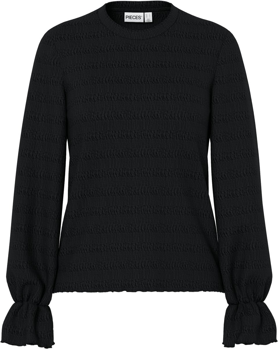 PIECES - PCDAISY LS O-NECK TOP JRS NOOS BC - Dames - Blouses