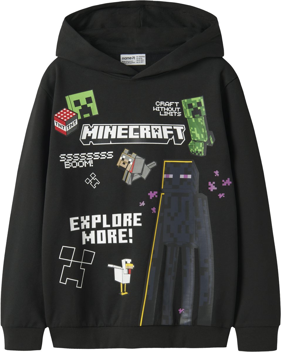 Name It Minecraft Hoodie Junior - Maat 116