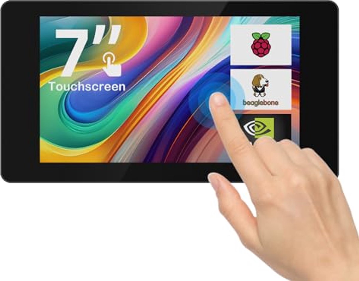 7 Inch Touchscreen Monitor voor Raspberry Pi - Capacitive IPS LCD 1024x600