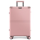 ONYX Hybrid Pro Check-in Koffer Medium 70 Liter - Gerecycled Polycarbonaat en Ritsloos Design - Reiskoffer met TSA slot en Spinner wielen - Candy Pink